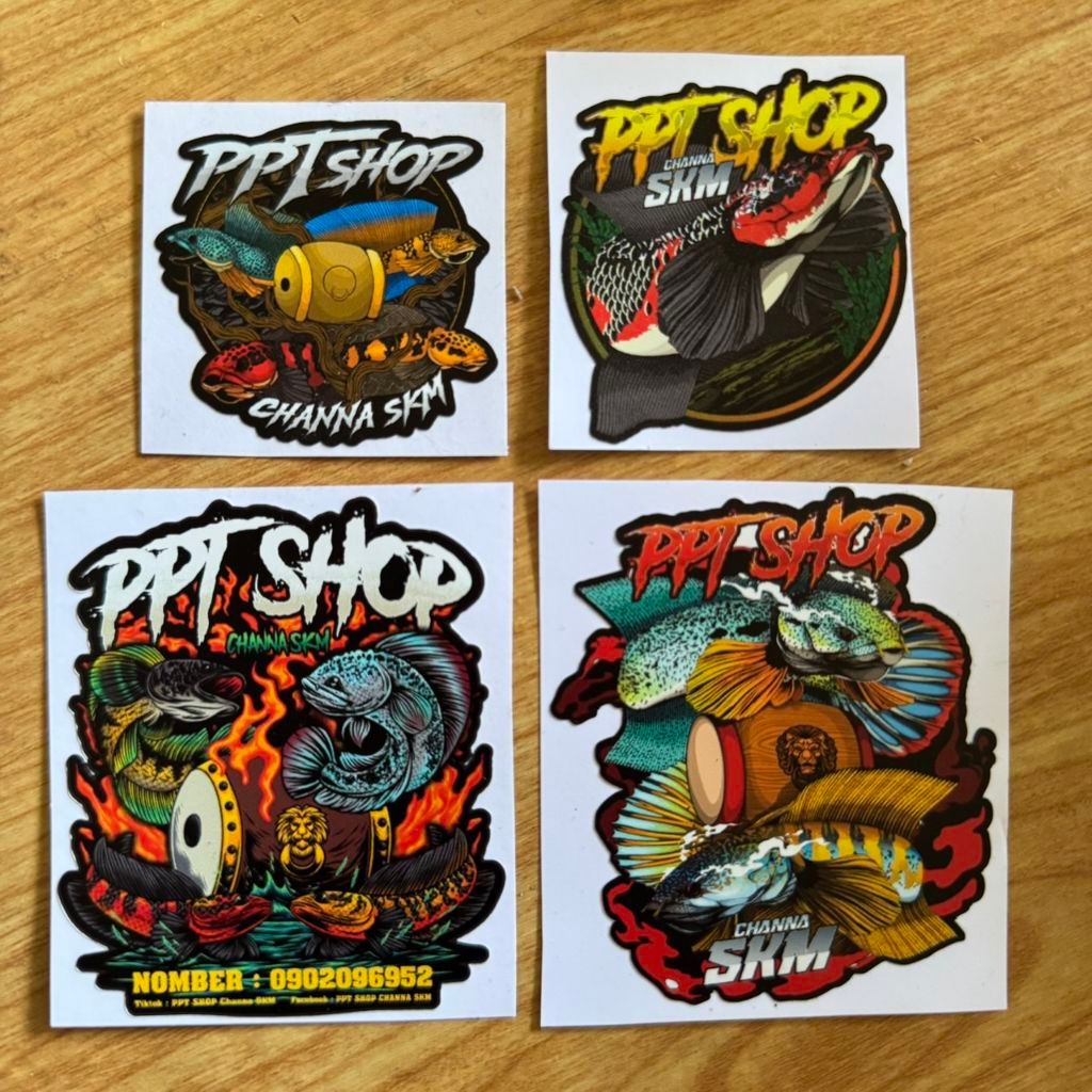 สติ๊กเกอร์ PPT SHOP มี 4 แบบ