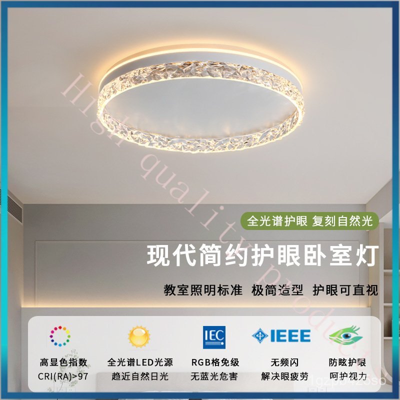 Bedroom Ceiling Light Modern Simple Elegant Minimalist Creative Master Bedroom Light New High-end Ro