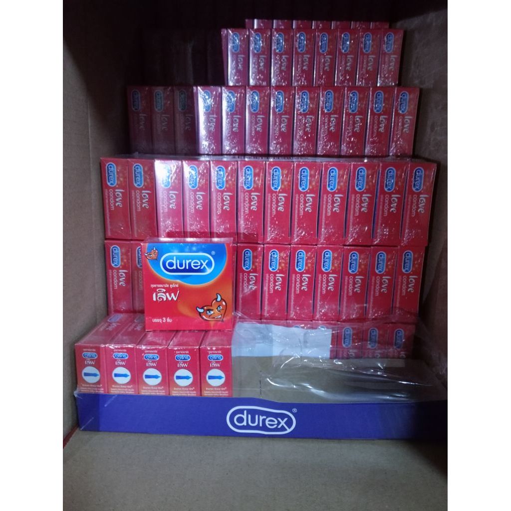 ถุงยางอนามัย Durex Love แบบยกโหล12กล่อง