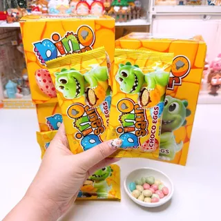 ช็อกโกแลต ไข่ไดโนเสาร์ ช็อกโกแลตเคลือบบิสกิต < 1 กล่อง 30 ชิ้น >