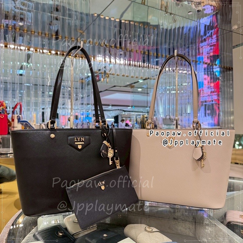 LYN กระเป๋าสะพาย LYN รุ่น CARINA TOTE L แท้จากชอป พร้อมอุปกรณ์