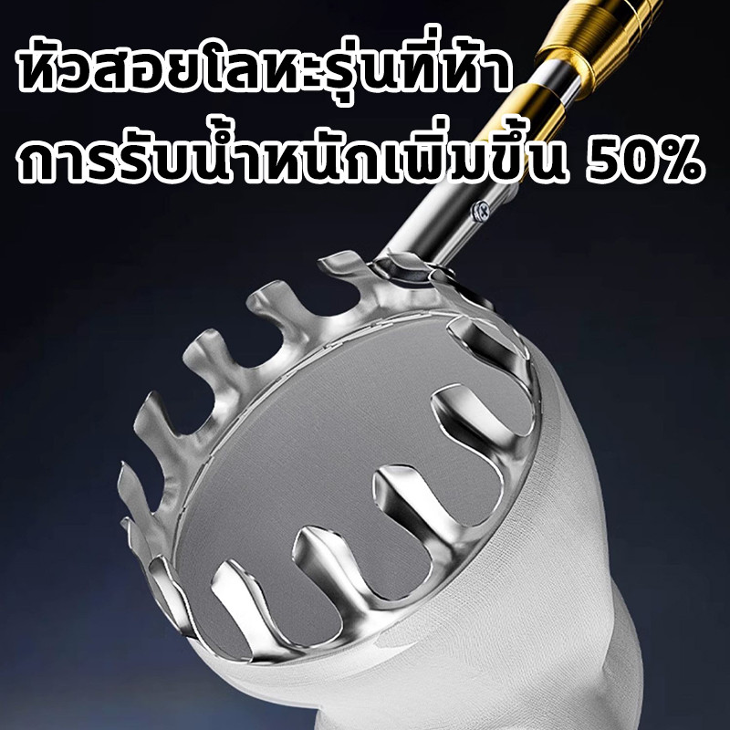 ตะกร้อสอยผลไม้ ด้ามยืดหดได้ 5/7/10M ถือไว้ไม่เหนื่อย ไม่ทำร้ายผลไม้ ที่สอยผลไม้ ที่สอยมะม่วง ไม้สอยผลไม้ ที่สอยผลไม้สูง - รูปที่ 4