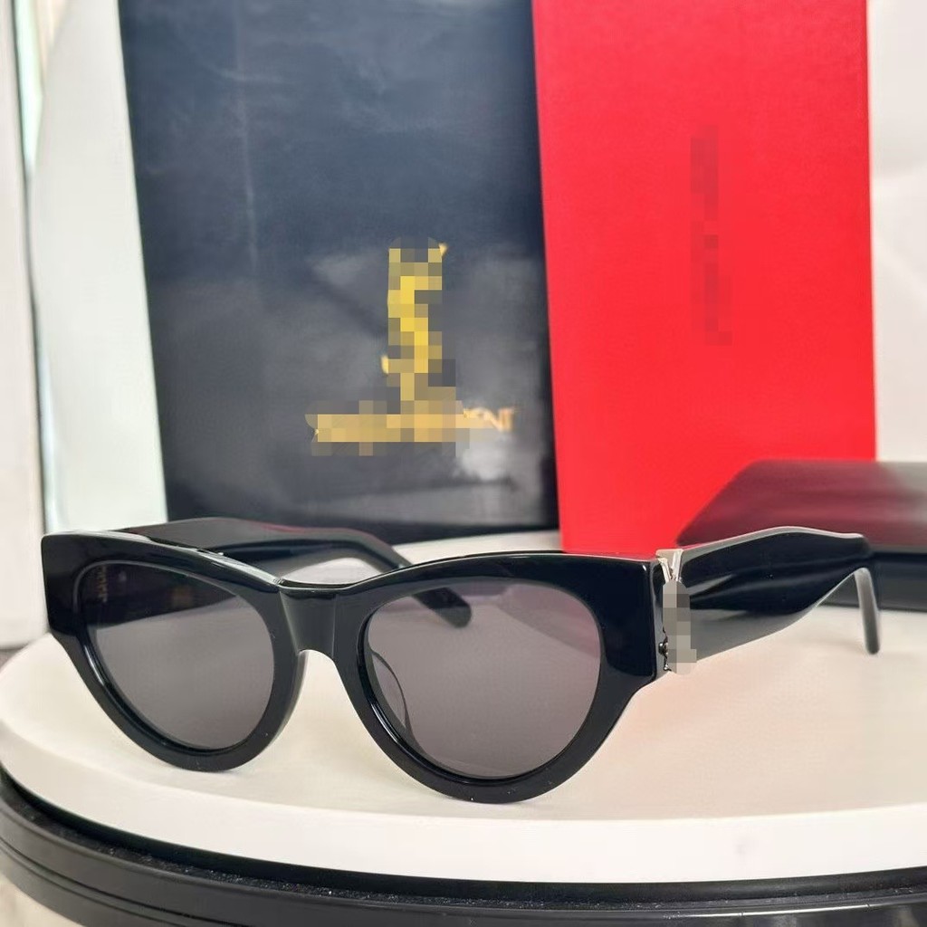 Fortune-bringing home-style women's clothing SL M94Black gold sunglasses rose Retro Cat-Eye Sunglass