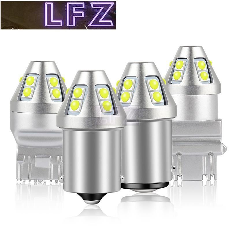1Pc ไฟเบรก LED หลอดไฟเลี้ยว T20 LED W21/5W 7443 W21W 7440 PY21W P21W Led BAY15D BA15S BAU15S หลอดไฟ 