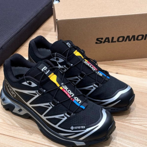 SALOMON XT-6 GTX Low cut Black Silver 【ของแท้100%】