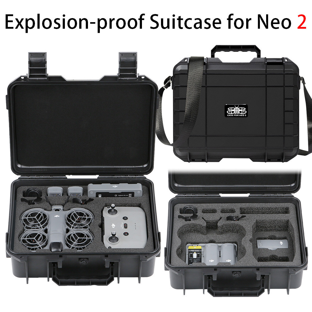 สําหรับ DJI NEO 2 กล่องป้องกันการระเบิด Drone Universal แบบพกพากล่องเก็บ RC-N3 รีโมทคอนโทรลกล่องกันน