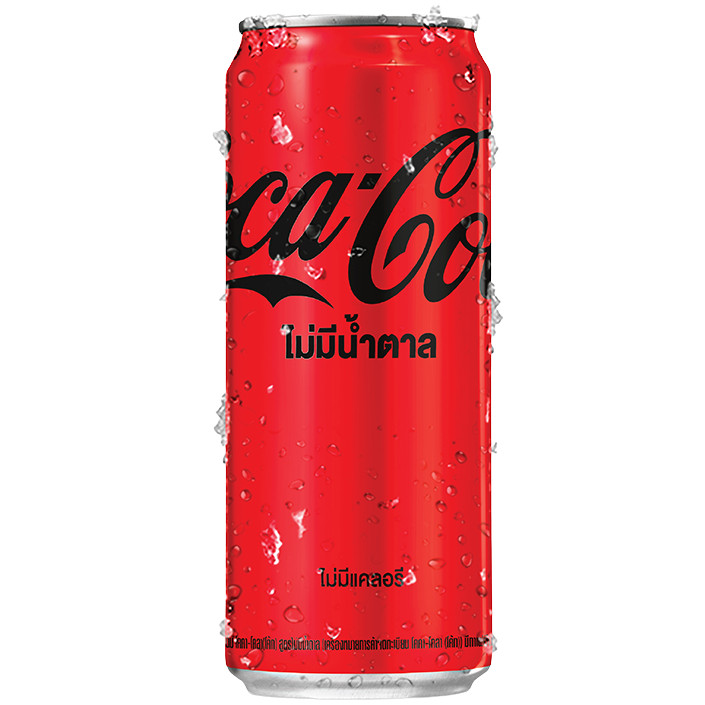 [0100856] Coke Zero 325ml โค้ก ไม่มีน้ำตาล 325 มล.