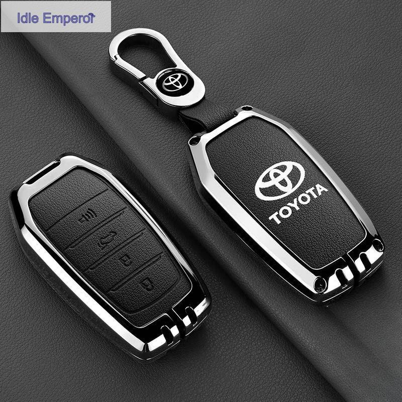All Toyota Fortuner Camry รุ่น 2018-2026 Keyless Remote Zinc Alloy Leather Car Key Cover Casing