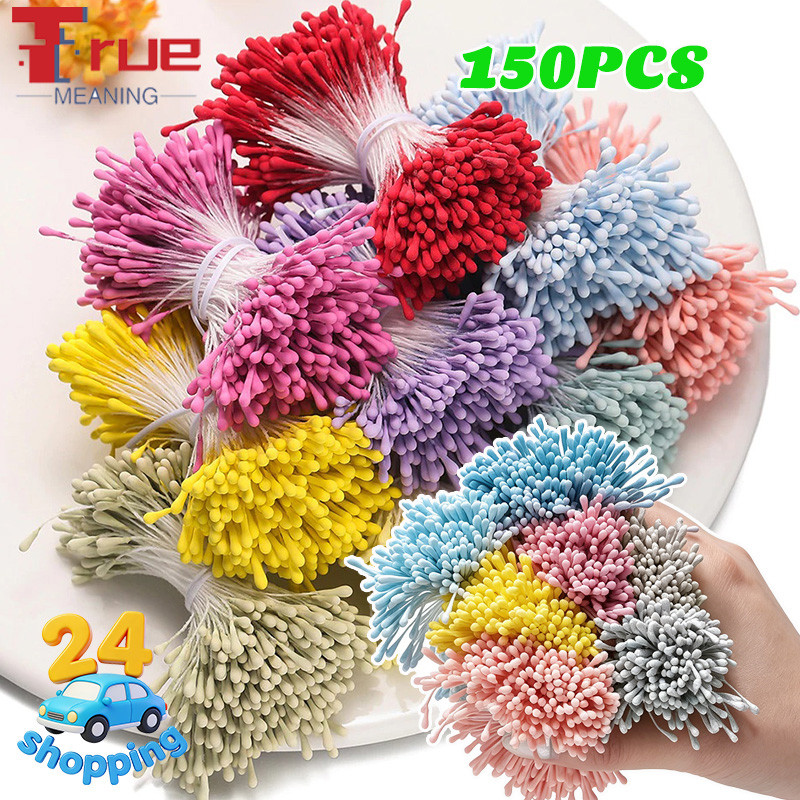 St. kunkka 300 ชิ้น เกสรดอกไม้ประดิษฐ์ 2 * 60 มิ ลลิเมตร Handmade ดอกไม้ Bud สําหรับ DIY Handmade ดอกไม้ของขวัญวันวาเลนไ