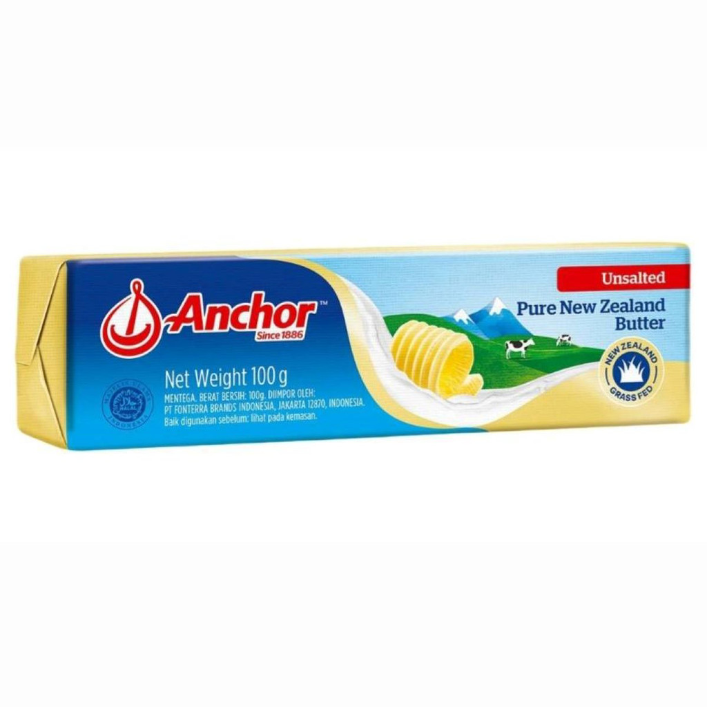 [0262185] Anchor Butter Unsalter 100G แองเคอร์ เนยชนิดจืด 100 กรัม
