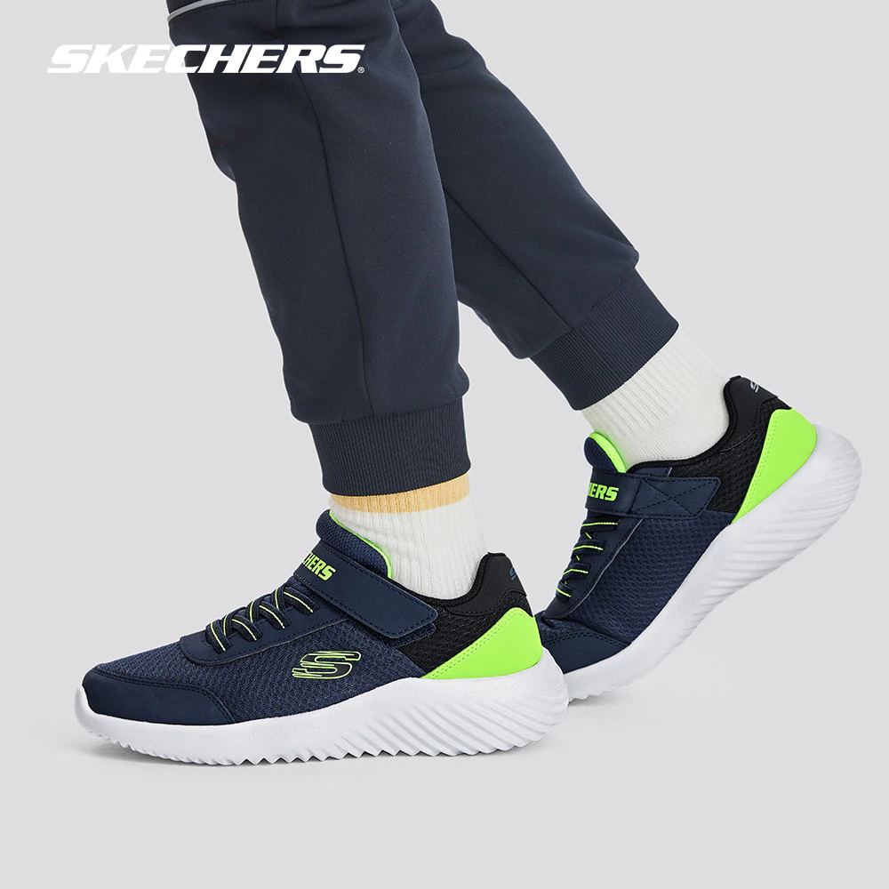 Skechers สเก็ตเชอร์ส รองเท้าเด็กผู้ชาย Boy Bounder Shoes - 403908L-NVLM