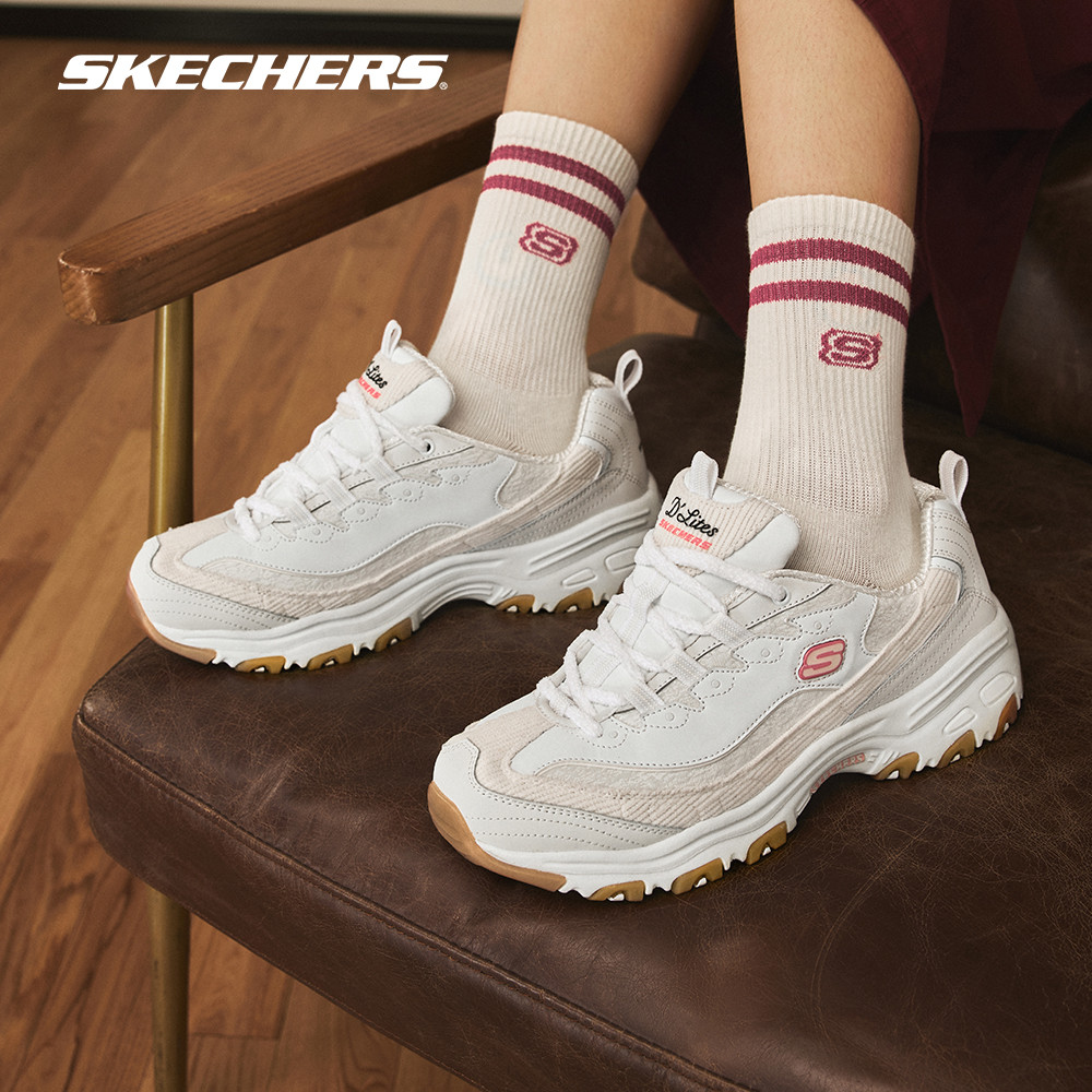 Skechers สเก็ตเชอร์ส รองเท้าผู้หญิง Women D'lites Sport Shoes - 150242-OFWT - Air-Cooled Memory Foam