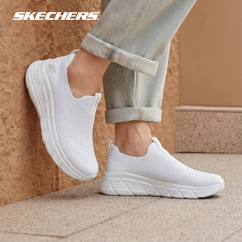 Skechers สเก็ตเชอร์ส รองเท้าผู้หญิง Women BOBS B Flex Hi Hi Glitz Shoes - 117388-WHT