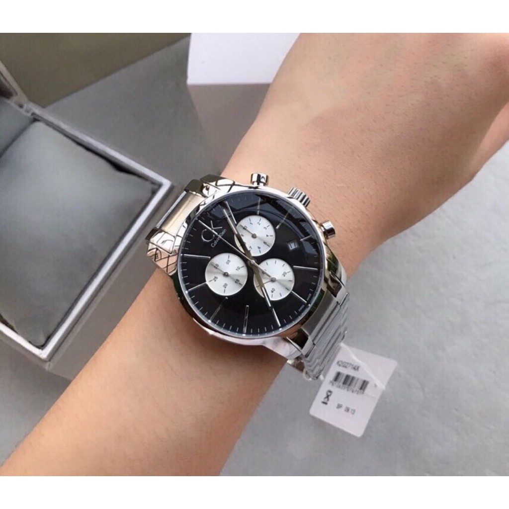 Calvin City men's stainless steel quartz watch runway racer watch K2G27146 K2G2714N K2G2714X
