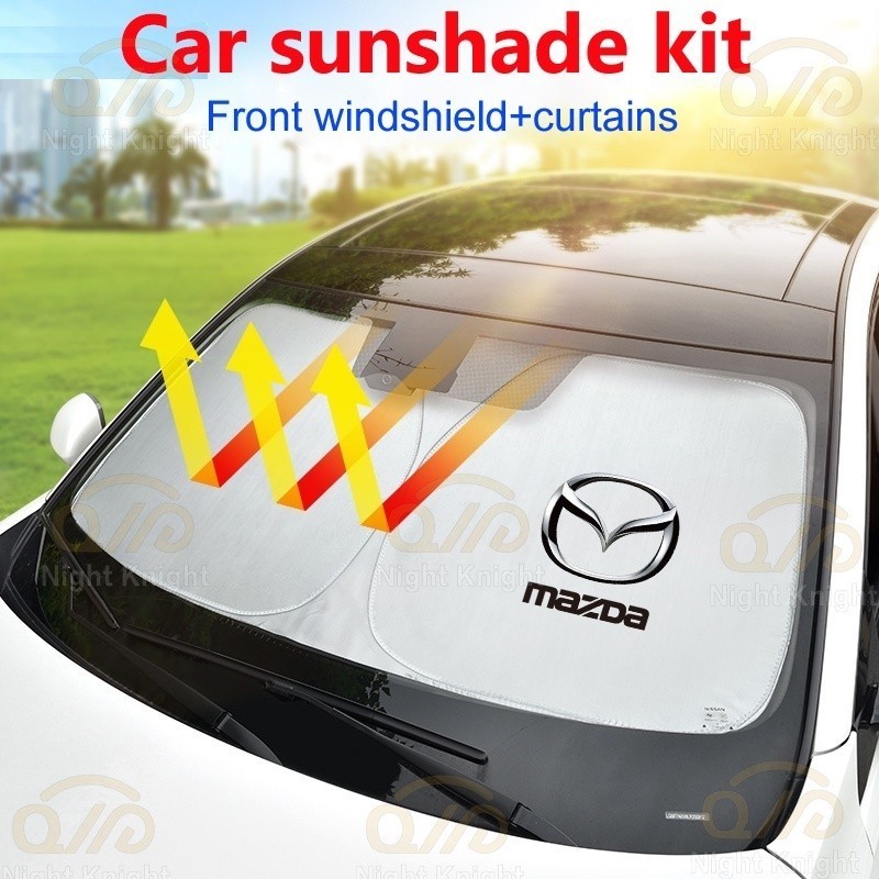 ที่บังแดดกระจกรถยนต์ อุปกรณ์เสริม สําหรับ Mazda CX-30 CX-8 Mazda3 CX-3 CX-9 Mazda6 CX-5 Mazda2