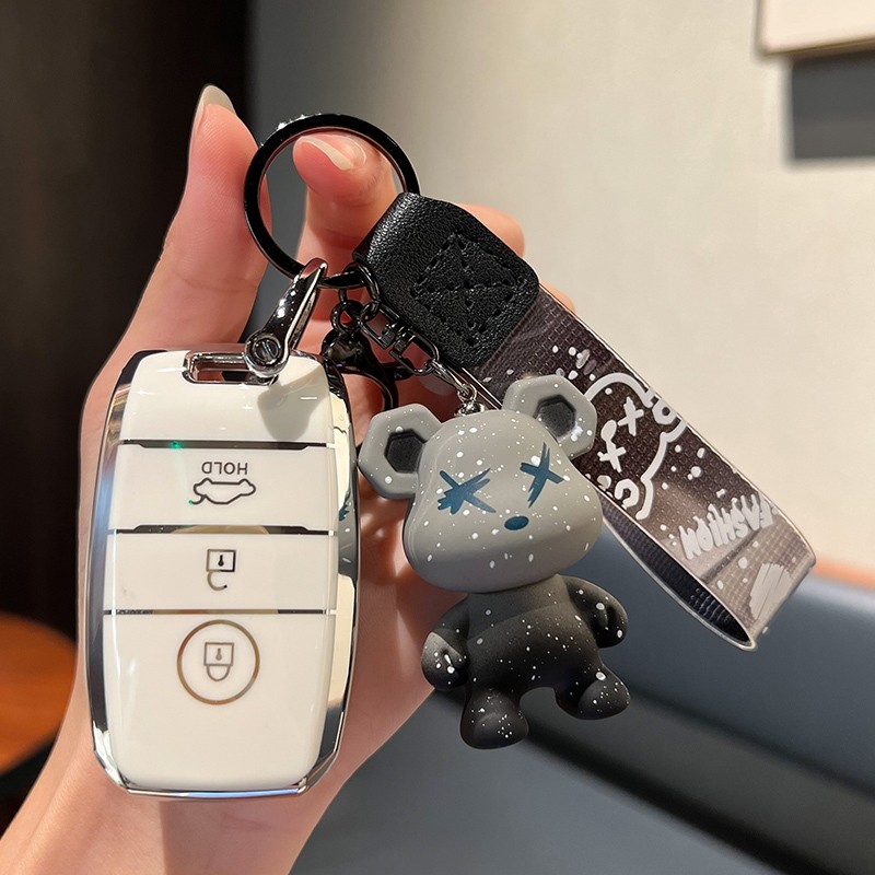Tpu ฝาครอบกุญแจรถอุปกรณ์เสริมสําหรับ KIA Carnival Sedona Grand Carnival K3 K4 K5 KX57 Shell Fob Key 