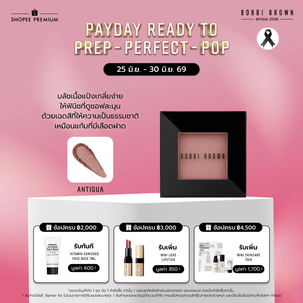Bobbi Brown Blush - บลัชออน BLUSH-ANTI 3.5GM/.12OZ BLUSH SHIMMER
