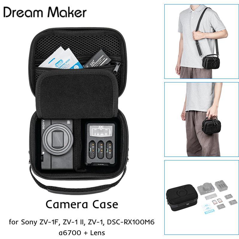 กระเป๋ากล้องสําหรับ Sony a6700 & Sonnar T* FE 35mm F2.8 ZA / FE 24mm F2.8 G เลนส์, ZV-1F / ZV-1 / DS