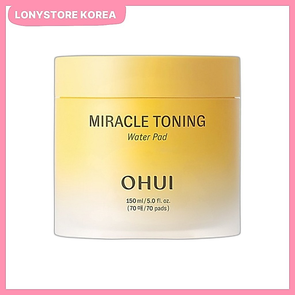 [ohui] Miracle Toning Water Pad, 150ml, 1 ชิ้น / Korean Toning Pads / Exfoliaation / ของแท้ 100% โดย