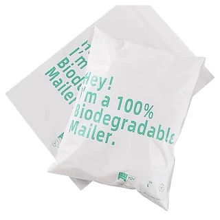 ซองไปรษณีย์ฝากาวย่อยสลายได้ biodegradable mailer (100 ใบ/แพ็ค)