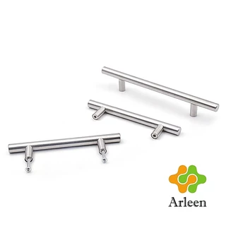 Arleen มือจับประตู ตู้ ลิ้นชัก วัสดุสแตนเลสสีขาว สไตล์นอร์ดิก มีหลายขนาด cabinet handle