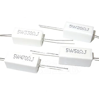 ตัวต้านทานเซรามิกซีเมนต์ 5W 10R 15 22 4 30 33 47 51 100 330 470 560 โอห์ม
