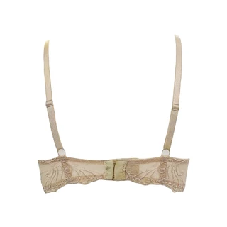 Annebra บราไร้โครง ฟองน้ำยางพารา ตะขอหลัง Lace Wireless Latex Mold Bra รุ่น AB1-618 สีดำ, สีเนื้อ