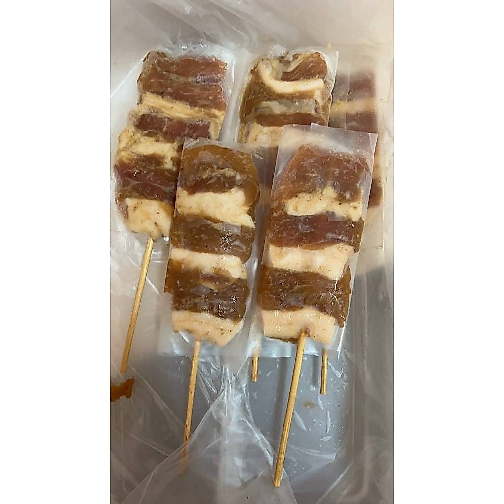 หมูปิ้งโบราณ 104 ไม้ น้ำหนัก 2.1 กิโลกรัม หมูชิ้น รูปที่ 4