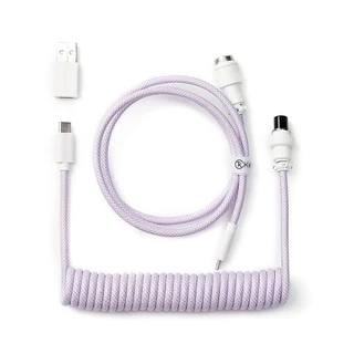 [มีส่งด่วน] สายเคเบิลคีย์บอร์ดแบบขด Keychron Coiled Aviator Cable