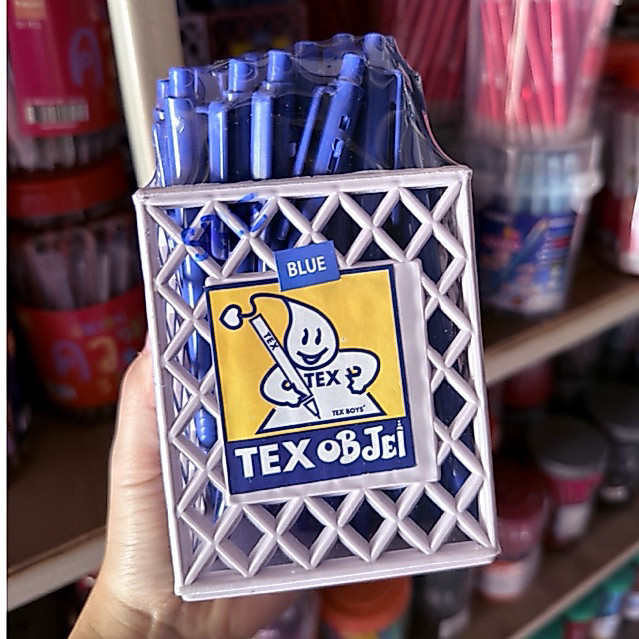 TEX ปากกา TEXOBJEL 1.0มม รุ่น MC228 บรรจุ 12/50 แท่ง เขียนลื่น เส้นใหญ่