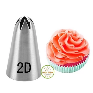 DIY เค้กไอซิ่งหัวฉีดเคล็ดลับชุด Buttercream Pastry ตกแต่ง 1M 2F 2D 6B 2A 5 ชิ้น