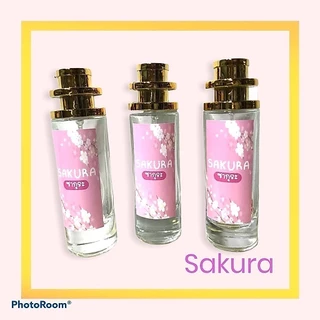ส่งฟรี น้ำหอม กลิ่นปีโป้ ซากุระ หอมหวาน ซากุระ หอมหวาน น่าขย้ำ น่าหมั่นเขี้ยว ใครๆ ก็อยากกิน หอมเย้ายวน ส่งด่วน