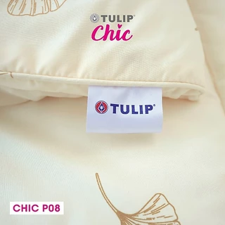 TULIP CHIC พิมพ์ลาย CHIC P08 ชุดเครื่องนอน ผ้าปูที่นอน ผ้าห่มนวม พิมพ์ลายใบแปะก๋วย