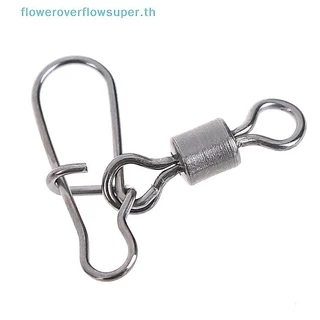 FSTH 200 ชิ้นสแตนเลส rolling หมุน Snap lure connector ตกปลาหมุน snap HH