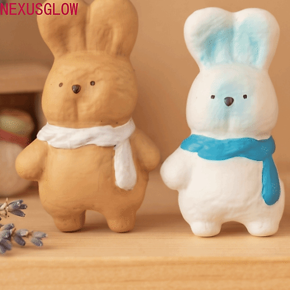 ถัดไปของเล่นสกุชชี่ของเล่น,ช้า เพิ่มขึ้นช้า สะท้อนกลับ กระต่ายบีบเล่น,การ์ตูนสัตว์กระต่ายน่ารักสุดนุ่มกระต่ายช้าเพิ่มขึ้นของเด็กเด