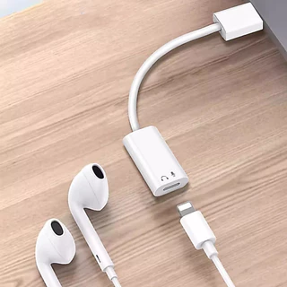 Ankndo USB To Light/ning สายหูฟังอะแดปเตอร์ IOS ตัวแปลงหูฟังแบบมีสาย