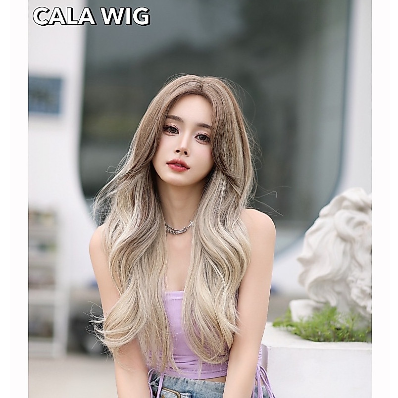 วิกผมทรงใหม่ วิกผมแสกลางลอนยาว0307 เป็นเส้นไหมเกาหลีคุณภาพดี วิกผมทรงใหม่ สินค้าพร้อมส่งในไทย