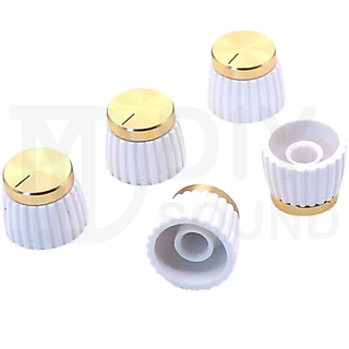 DIYsound (1ชิ้น) ลูกบิดวอลลุ่ม 20mm 16mm 15mm ลูกบิดเครื่องขยาย ลูกบิด วอลุ่ม มาแชล ดำทอง ขาวทอง เสรยง สำหรับ TB21,502mt,1002mtใส่ได้แบบไม่ย้ายวอล