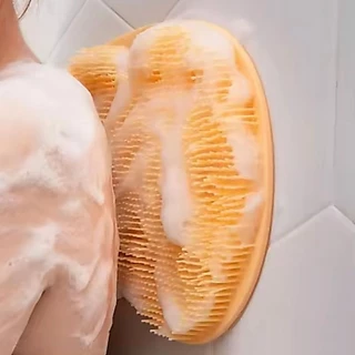 แผ่นขัดหลัง เท้า ตัว ซีลิโคน ติดผนังได้ มีตัวดูดสูญญากาศ ขนาด 28×20 cm