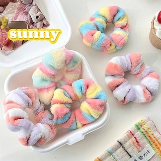 L055 ยางรัดผมรุ่น Sunny ☀️เส้นใหญ่ 9.5 ซม. หนานุ่ม พร้อมส่งจากไทย