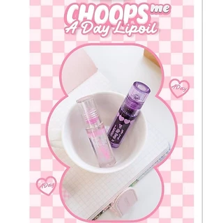 🔥🔥พร้อมส่ง🔥🔥ลิปออยCHOOPS สีติดแน่น บำรุงปากชุ่มชื้น 01/02