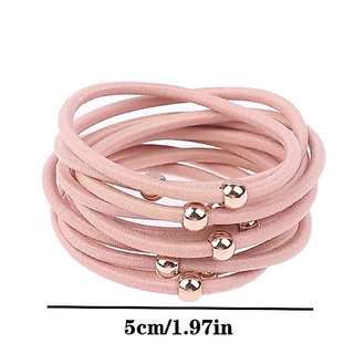 AAS-ยางรัดผมเส้นเล็ก ลูกปัดสีทองน่ารัก พร้อมส่ง