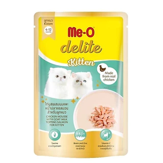 [12 ซอง] Me-o Delite อาหารเปียกแมวมีโอ ดีไลท์ ขนาด 70 กรัม