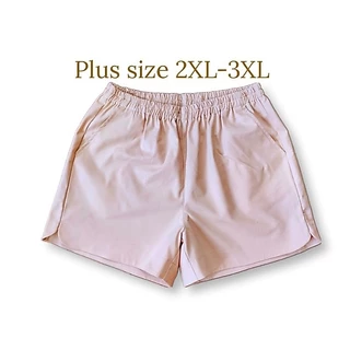 ✨Plus size ✨กางเกงขาสั้นสาวอวบ ผ้าคอตตอนหนา 2XL-3XL