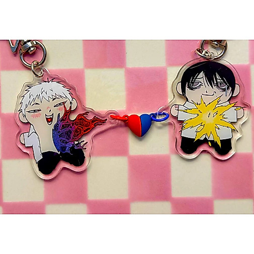 The Summer Hikaru Died - Hikaru และ Yoshiki Magnet Heart Connected พวงกุญแจ Charm Set
