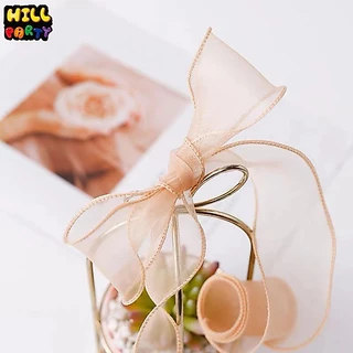ม้วนริบบิ้นผ้าซาติน 40 มม 10 หลา โบว์ริบบิ้น กว้าง ริบบิ้นห่อเค้ก ริบบิ้นห่อข DIY