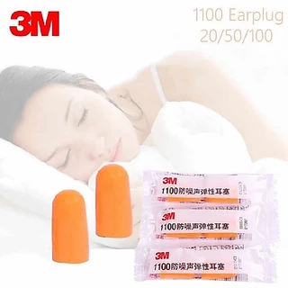 ที่อุดหู 3M สีส้ม แพ็ค 1 คู่ กันเสียงรบกวนสุด ๆ ลดเสียงได้ 29 เดซิเบล กันเสียงกรน ซิลิโคนอุดหู
