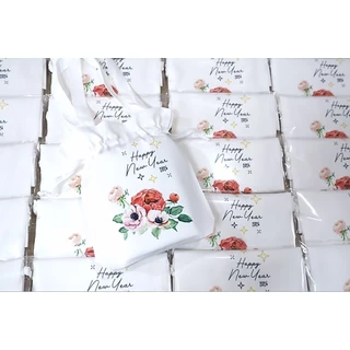 (มีราคาส่ง)ถุงผ้าสกรีน ไม่จำกัดสี ออกแบบฟรี (แจ้งลายสกรีนในแชทนะคะ)