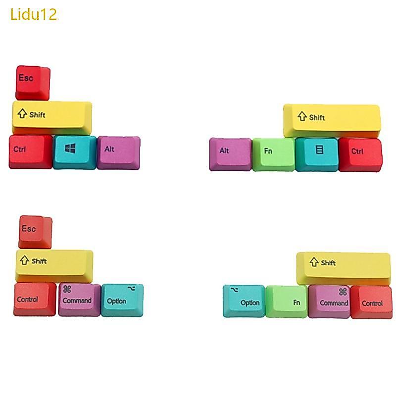 Lidu12 PBT Backlit Keycaps Doubleshot CMYK Keyset โปรไฟล์ OEM สําหรับ