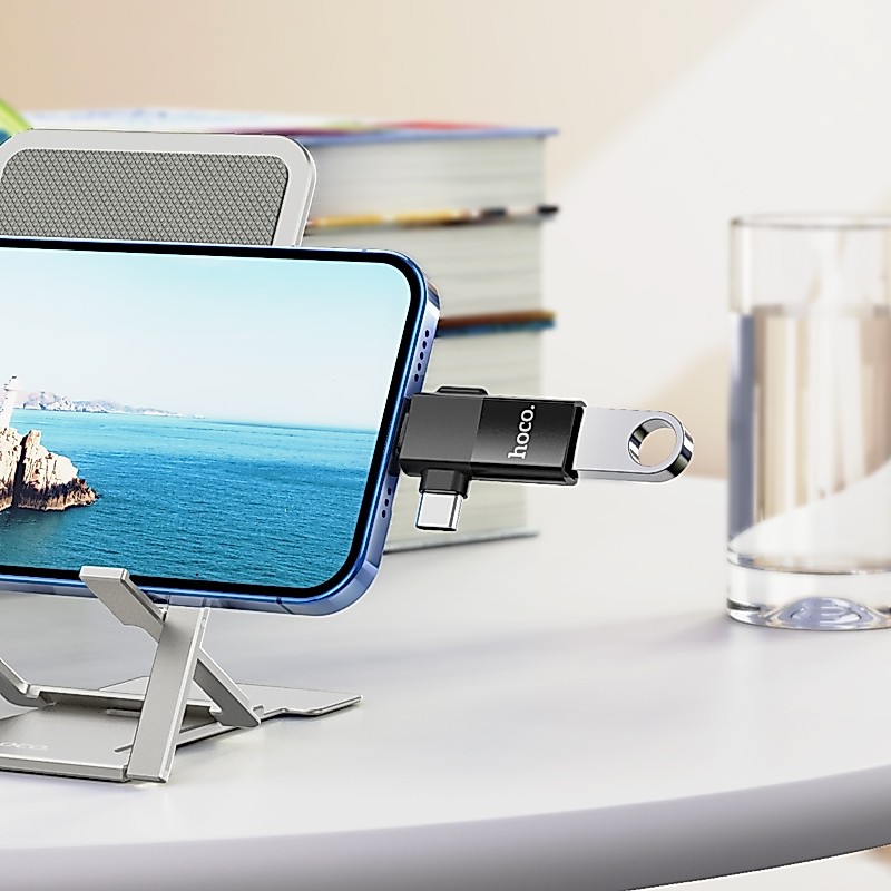 hoco. UA17 Adapter อุปกรณ์แปลงสัญญาณ สำหรับ For-iOS to USB / For-iOS to Type-C / Type-C to USB / USB to Type-C รูปที่ 8